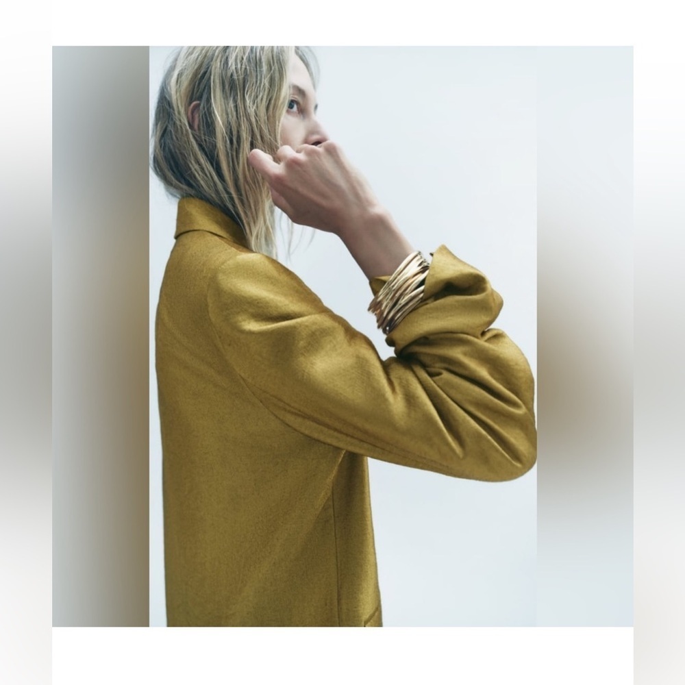 ZARA Gold Straight Cut Blazer, M
NWOT - Picture 15 of 16
